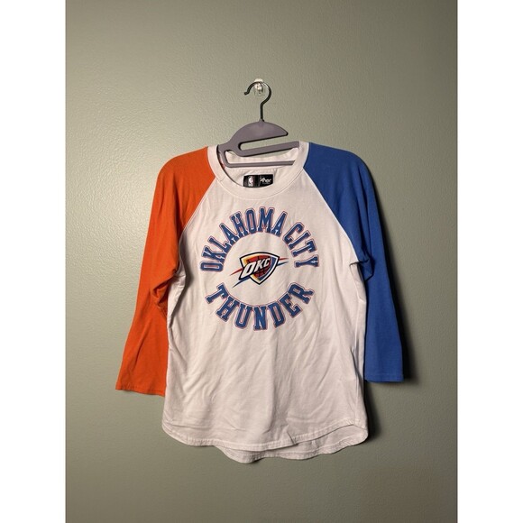 Oklahoma City Thunder Shirt Women's Size M - Graphic Logo, Cotton, NBA - Picture 1 of 4